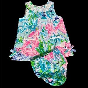 Lilly Pulitzer Bohemian Queen print size 12-18 months baby shift dress.